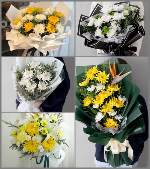 海南海口市龙华区滨海街道龙华中社区白事花束代送